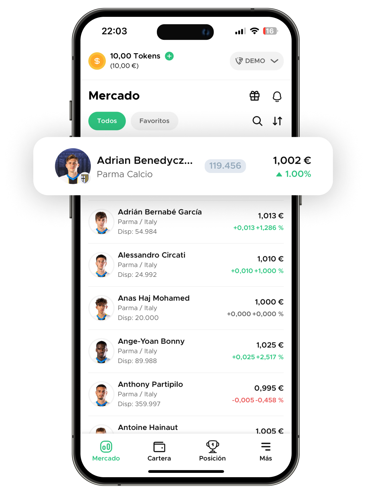 Market Screenshot
